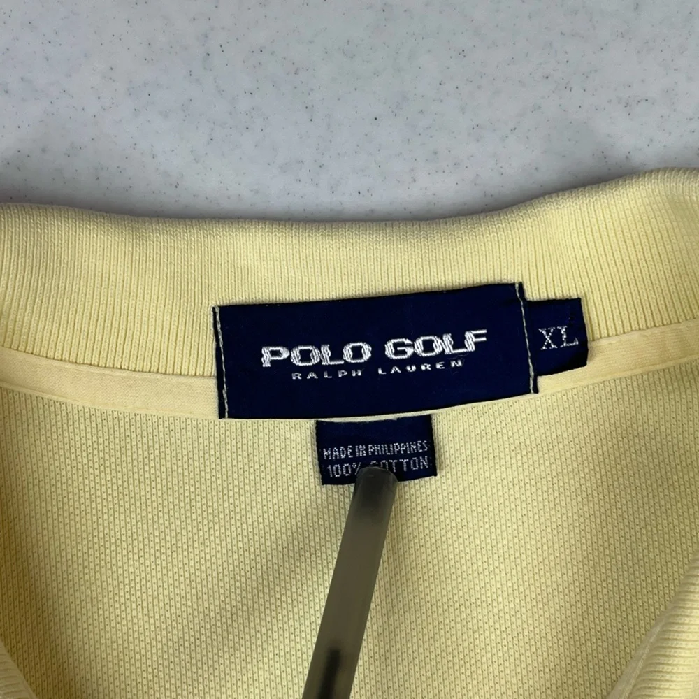 Polo Golf Ralph Lauren Men’s Yellow 100% Cotton Polo. XL.